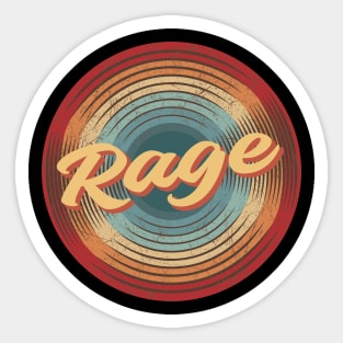 Rage Vintage Circle Sticker